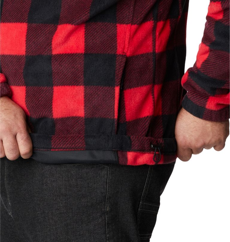 Thumbnail: Men's Steens Mountain Printed Jacket - Big, Color: Mountain Red Check Print, image 6