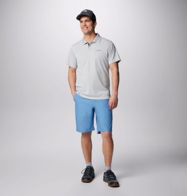 Stretch Twill Pull-On Shorts for Tall Men in Canyon Red