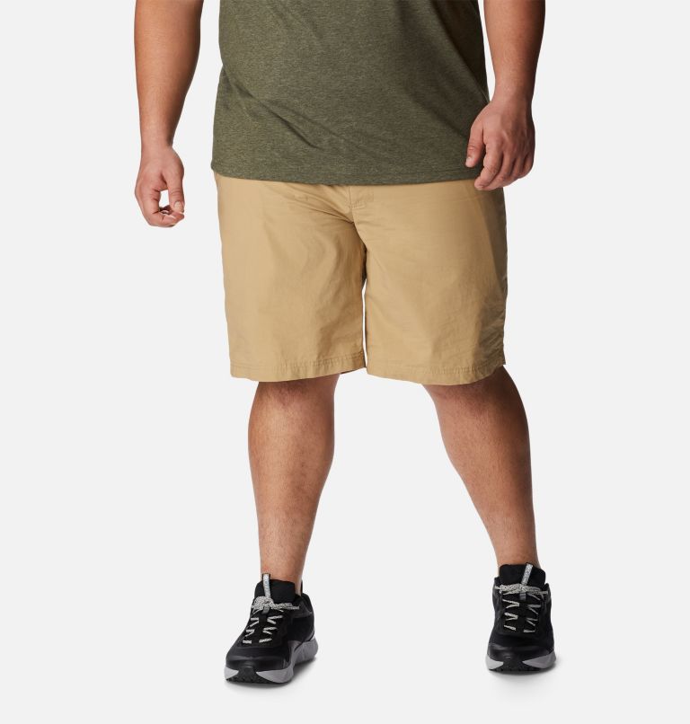 Thumbnail: Men's Washed Out Shorts - Big, Color: Crouton, image 1