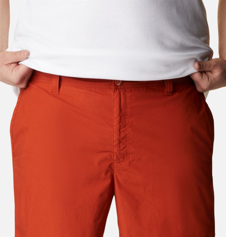 Men's Washed Out Shorts - Big, Color: Dark Sienna