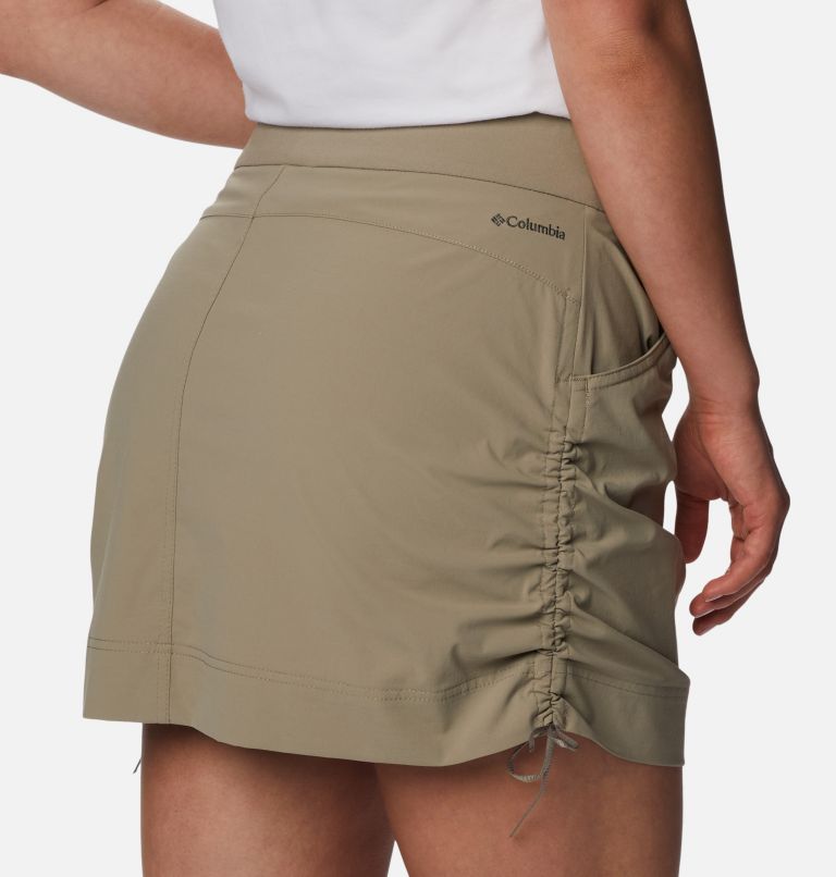 Columbia Front and Back Wrap Skort Skirt Attached Shorts Elastic