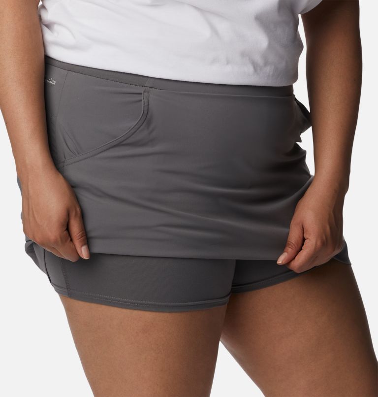 Women's Anytime Casual Skort – Plus Size, Color: City Grey, image 6