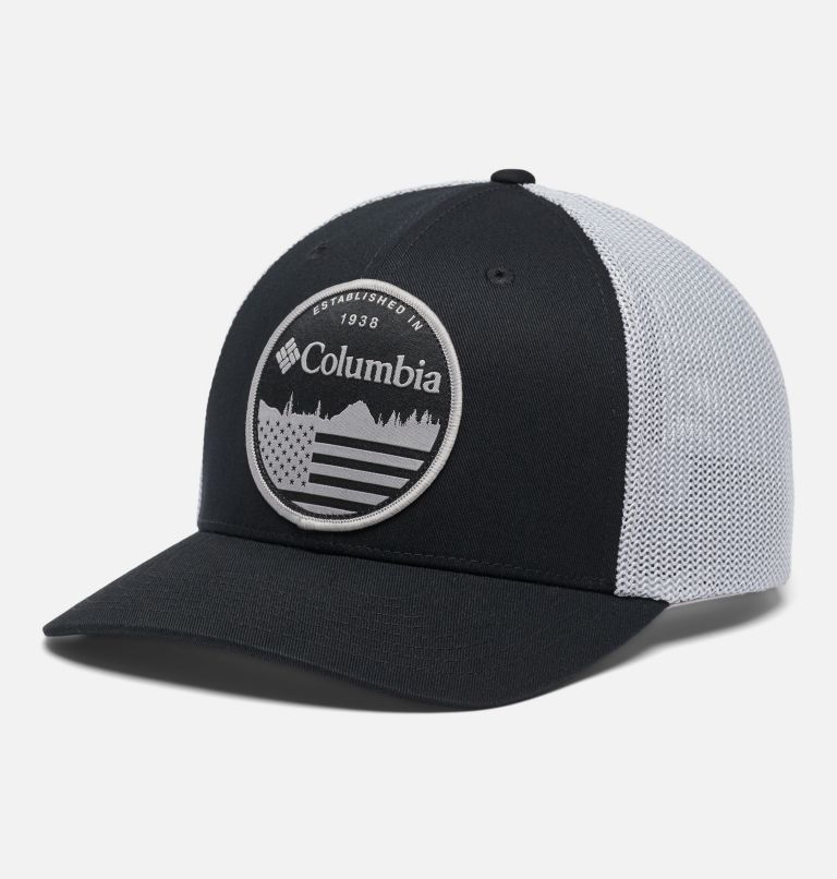Columbia Mesh Ball Cap, Color: Black, Columbia Grey, Flag, image 1