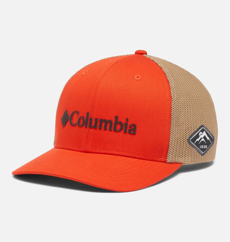 Thumbnail: Columbia Mesh Ball Cap, Color: Spicy, Ancient Fossil, image 1