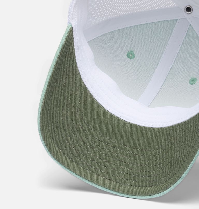 PFG Logo Mesh Ball Cap, Color: Misty Jade, White, Hook, image 3