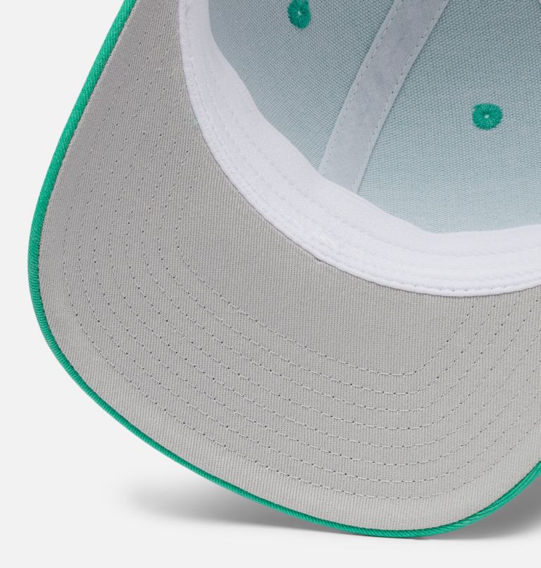 PFG Logo Mesh Ball Cap - Mid Crown, Color: Electric Turquoise, Cool Grey, Hook, image 4