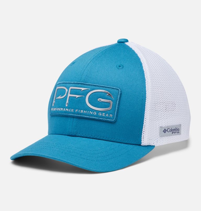 PFG Junior Mesh Ball Cap | 400 | O/S, Color: Deep Marine, PFG Hook Patch, image 1