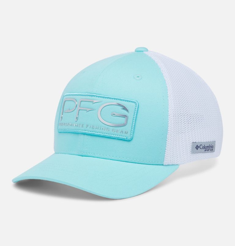Junior PFG Mesh Ball Cap, Color: Gulf Stream, PFG Hook, image 1