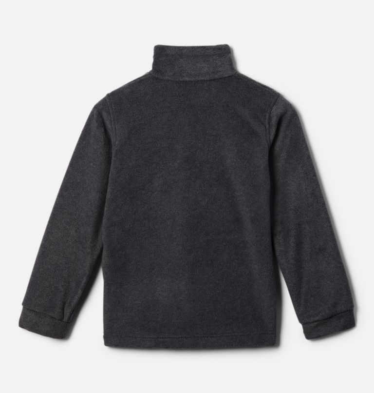 Boys' Steens Mountain II Fleece Jacket, Color: Charcoal Heather, image 2