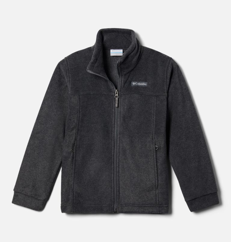 Boys’ Steens Mountain II Fleece Jacket, Color: Charcoal Heather, image 1