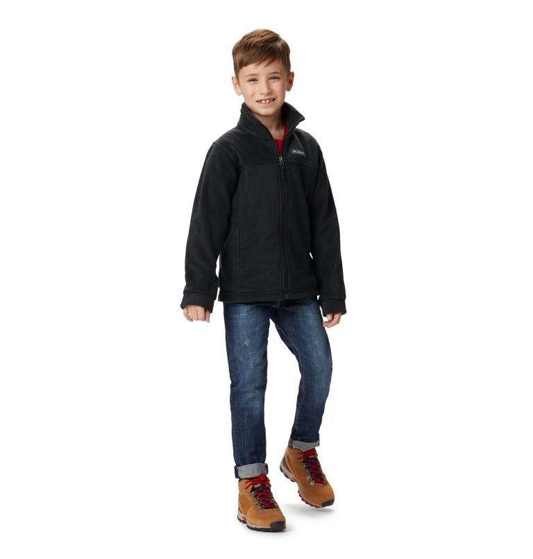 Boys' Steens Mountain II Fleece Jacket, Color: Black, image 6