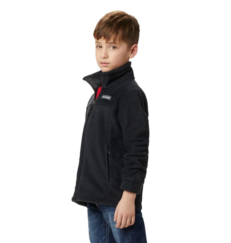 Boys’ Steens Mountain II Fleece Jacket, Color: Black, image 8