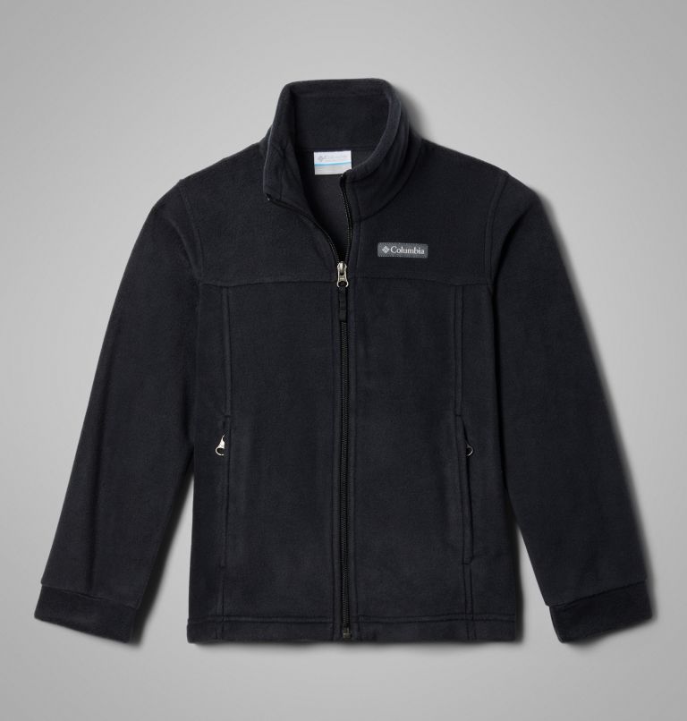 Boys' Steens Mountain II Fleece Jacket, Color: Black, image 1