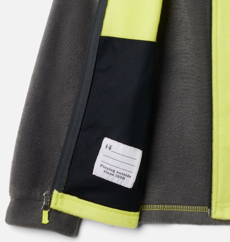 Boys’ Steens Mountain II Fleece Jacket, Color: Shark, Radiation, image 3