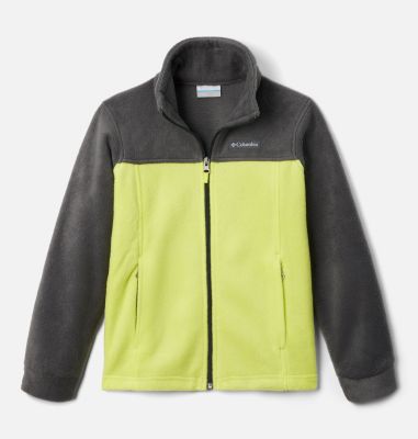 Boys&rsquo; Steens Mountain II Fleece Jacket, Color: Shark, Radiation