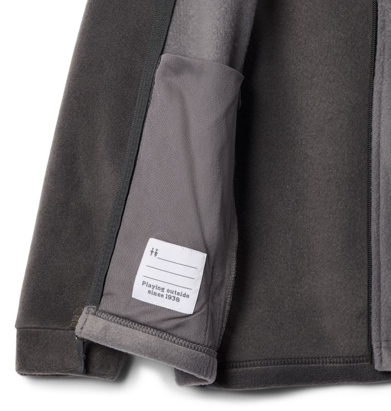 Boys’ Steens Mountain II Fleece Jacket, Color: City Grey, Shark, image 3