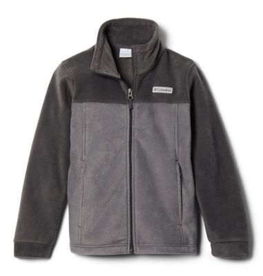 Boys&rsquo; Steens Mountain II Fleece Jacket, Color: City Grey, Shark