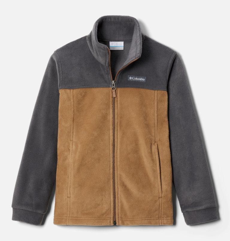 Boys' Steens Mountain II Fleece Jacket, Color: Delta, Shark, image 1