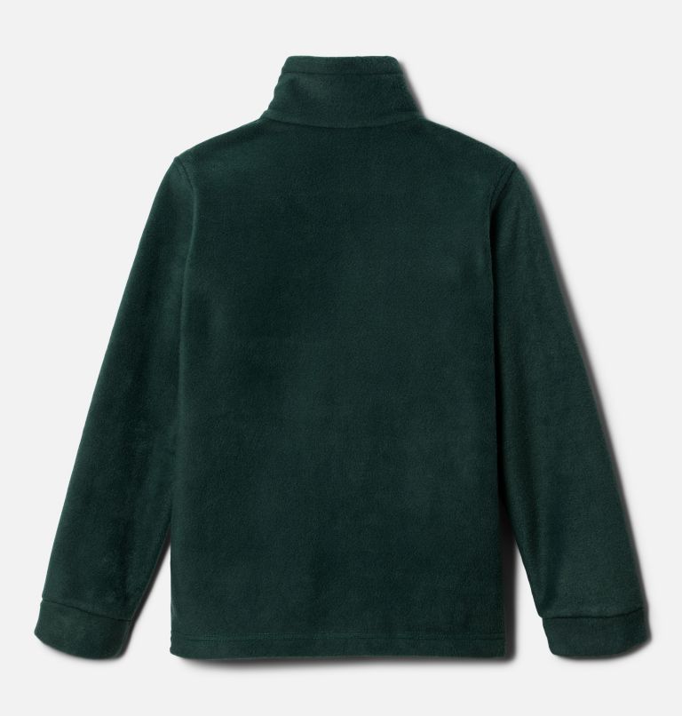 Boys' Steens Mountain II Fleece Jacket, Color: Dark Lime, Spruce, image 2