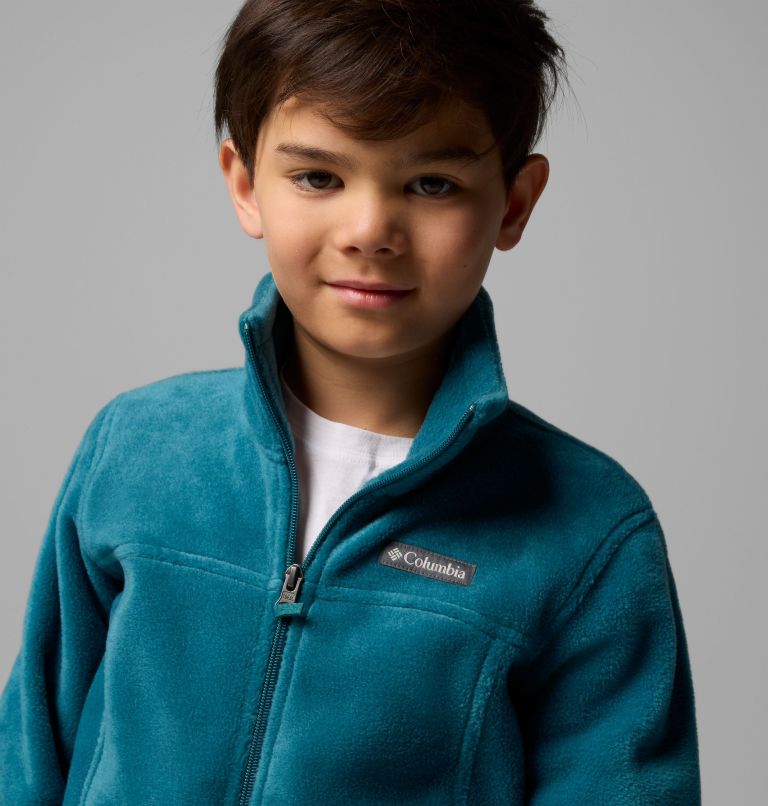 Boys' Steens Mountain II Fleece Jacket, Color: River Blue, image 5