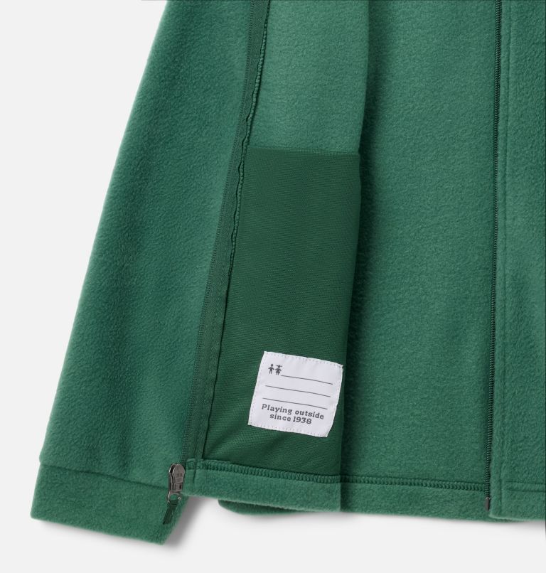 Boys' Steens Mountain II Fleece Jacket, Color: Rain Forest, image 3