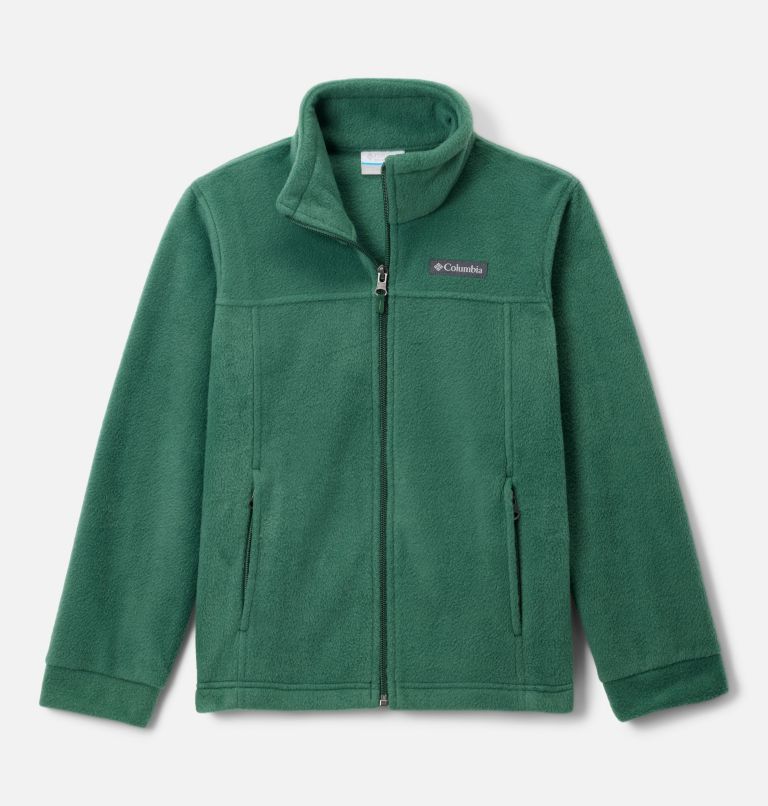 Boys' Steens Mountain II Fleece Jacket, Color: Rain Forest, image 1