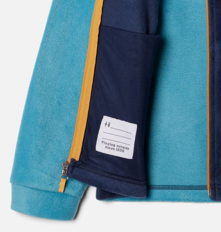 Boys' Steens Mountain II Fleece Jacket, Color: Shasta, Collegiate Navy, image 3