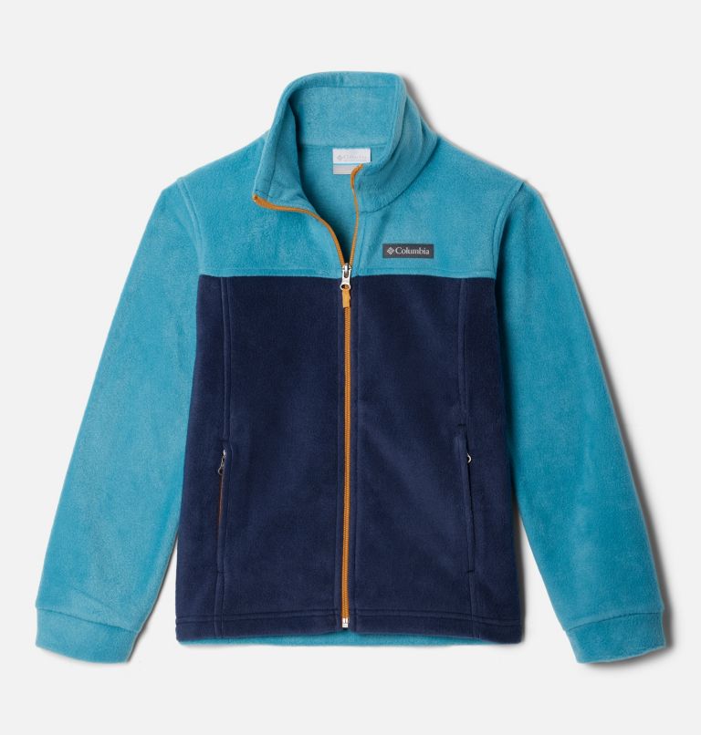 Thumbnail: Boys’ Steens Mountain II Fleece Jacket, Color: Shasta, Collegiate Navy, image 1