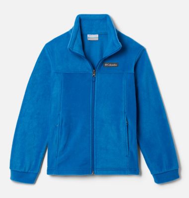 Columbia Boys' Rainy Trails Fleece Jacket, Bright Indigo/Coll Navy Slub, 2  Jahre : : Fashion