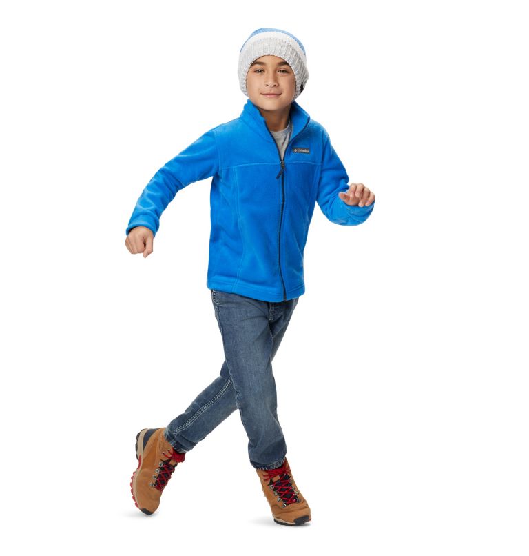 Boys' Steens Mountain II Fleece Jacket, Color: Super Blue, image 9