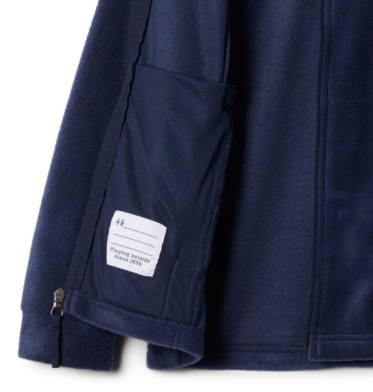 Boys' Steens Mountain II Fleece Jacket, Color: Collegiate Navy, image 4