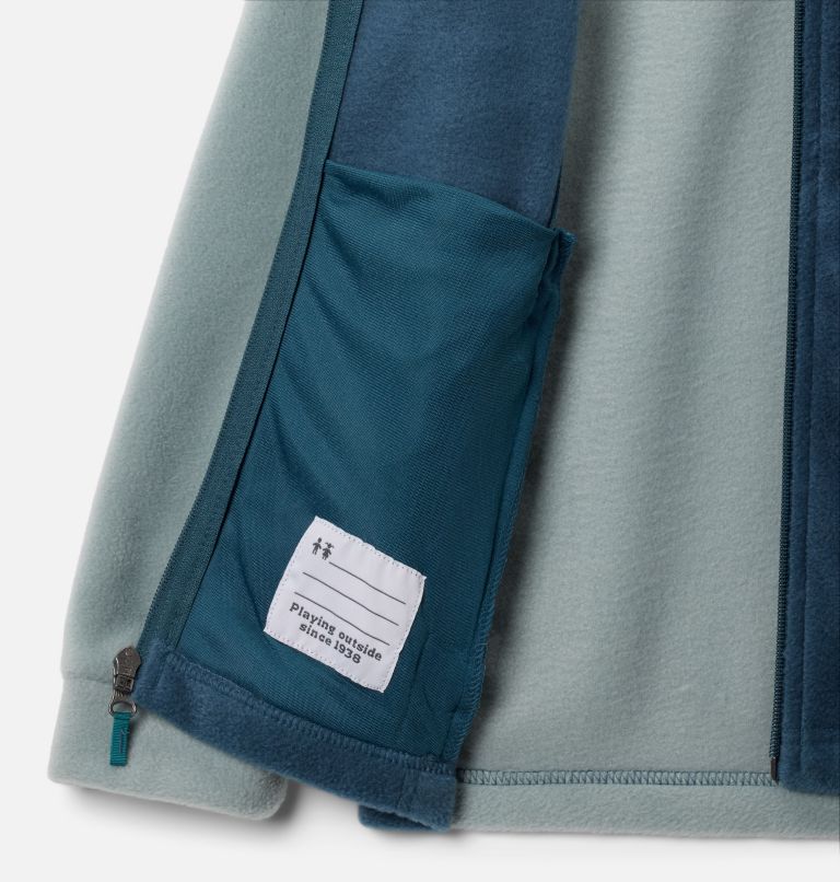 Boys' Steens Mountain II Fleece Jacket, Color: Crushed Blue, Everblue, image 3