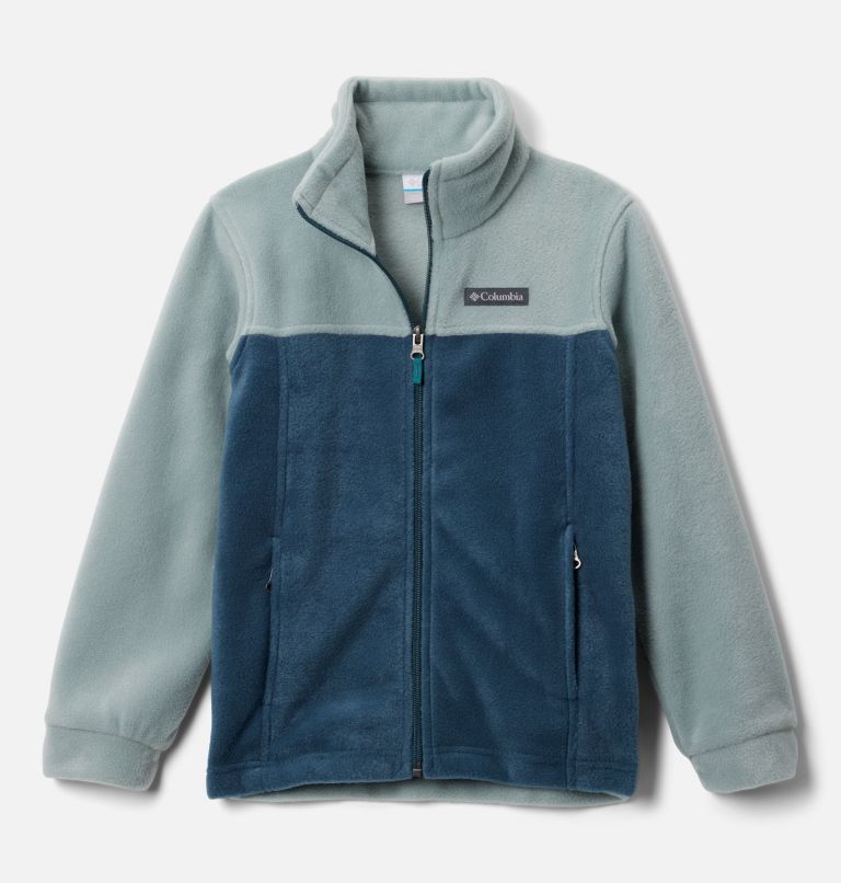 Boys' Steens Mountain II Fleece Jacket, Color: Crushed Blue, Everblue, image 1