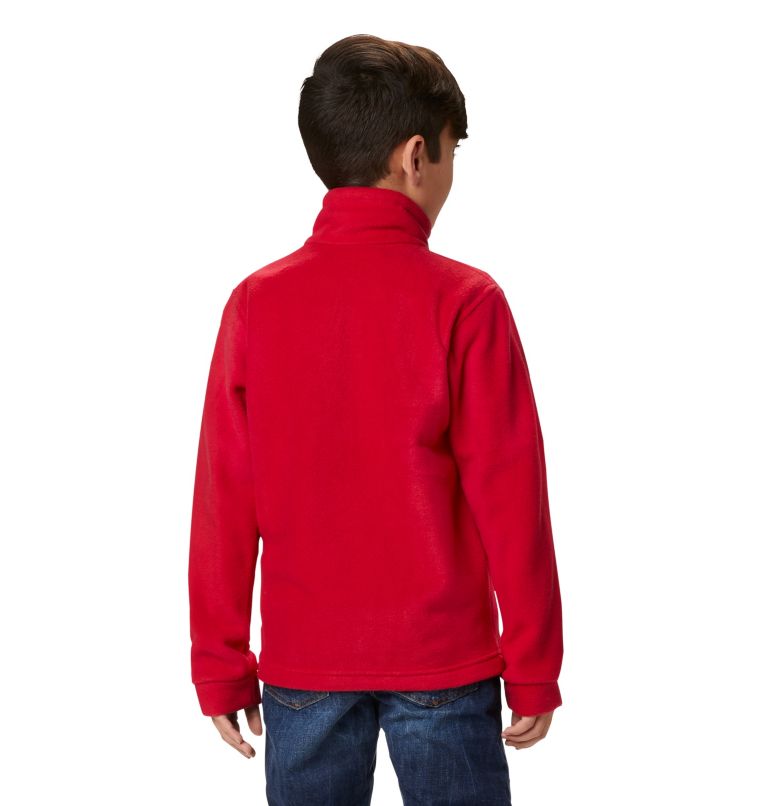 Boys’ Steens Mountain II Fleece Jacket, Color: Mountain Red, image 5