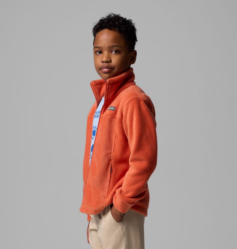 Boys' Steens Mountain II Fleece Jacket, Color: Tuscan, image 4