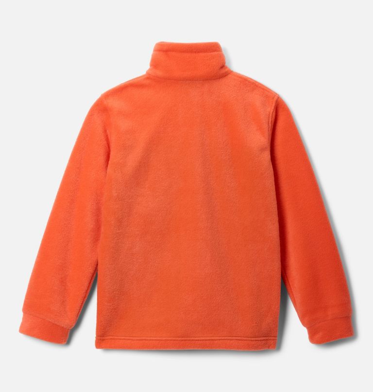 Boys' Steens Mountain II Fleece Jacket, Color: Zing, Black, image 2