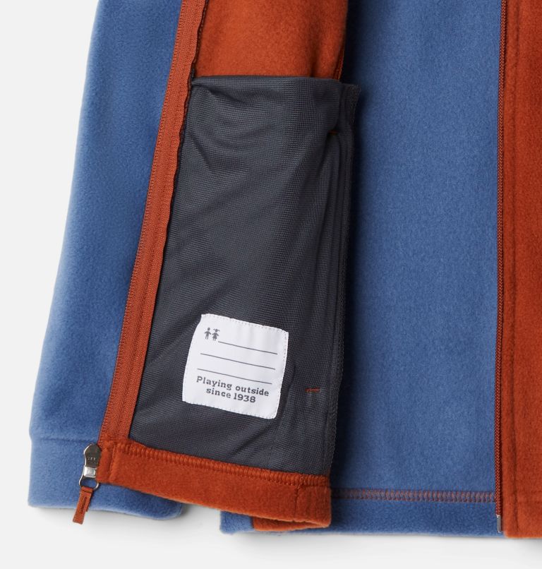 Boys’ Steens Mountain II Fleece Jacket, Color: Dark Adobe, Night Tide, image 3
