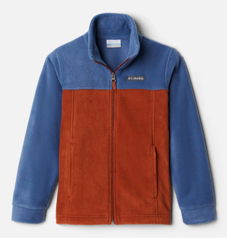 Boys’ Steens Mountain II Fleece Jacket, Color: Dark Adobe, Night Tide, image 1