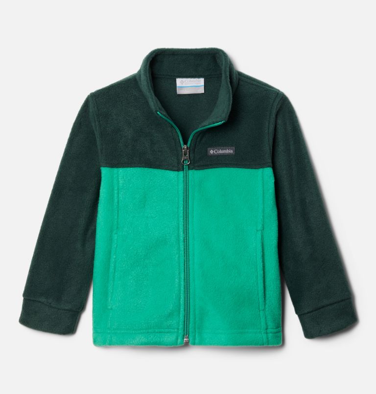 Boys' Toddler Steens Mountain II Fleece Jacket, Color: Dark Lime, Spruce, image 1