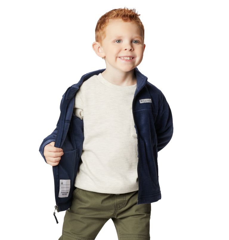 Boys' Toddler Steens Mountain II Fleece Jacket, Color: Collegiate Navy, image 9