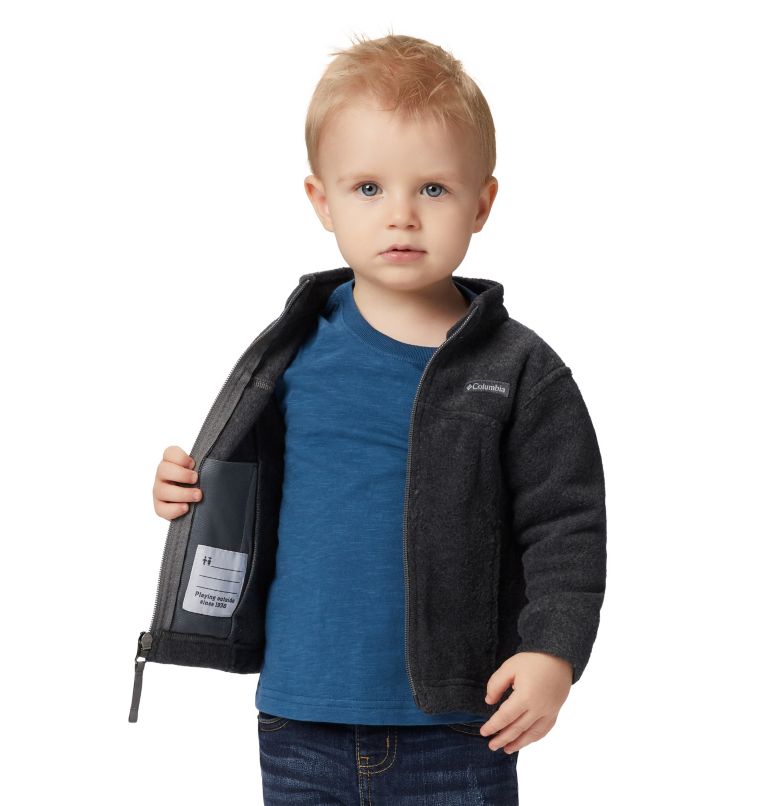 Boys’ Infant Steens Mountain II Fleece Jacket, Color: Charcoal Heather, image 7
