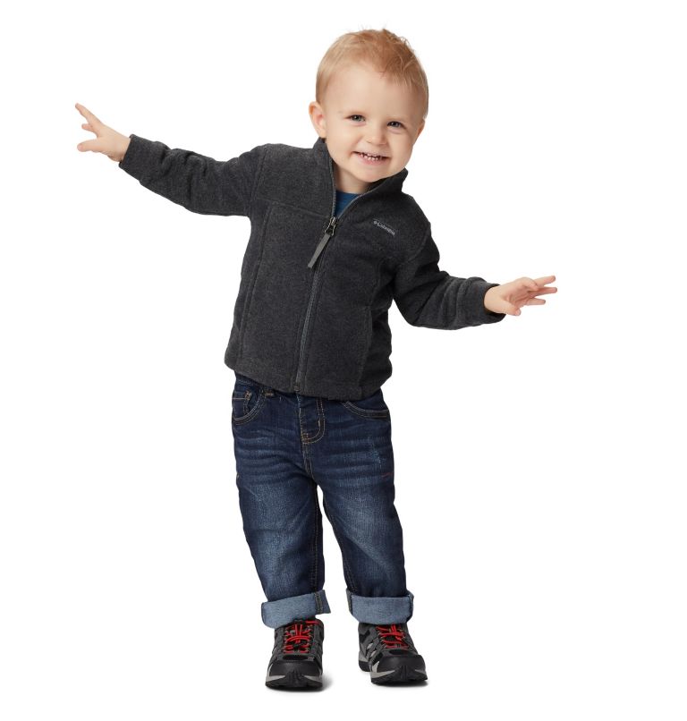 Thumbnail: Boys’ Infant Steens Mountain II Fleece Jacket, Color: Charcoal Heather, image 10