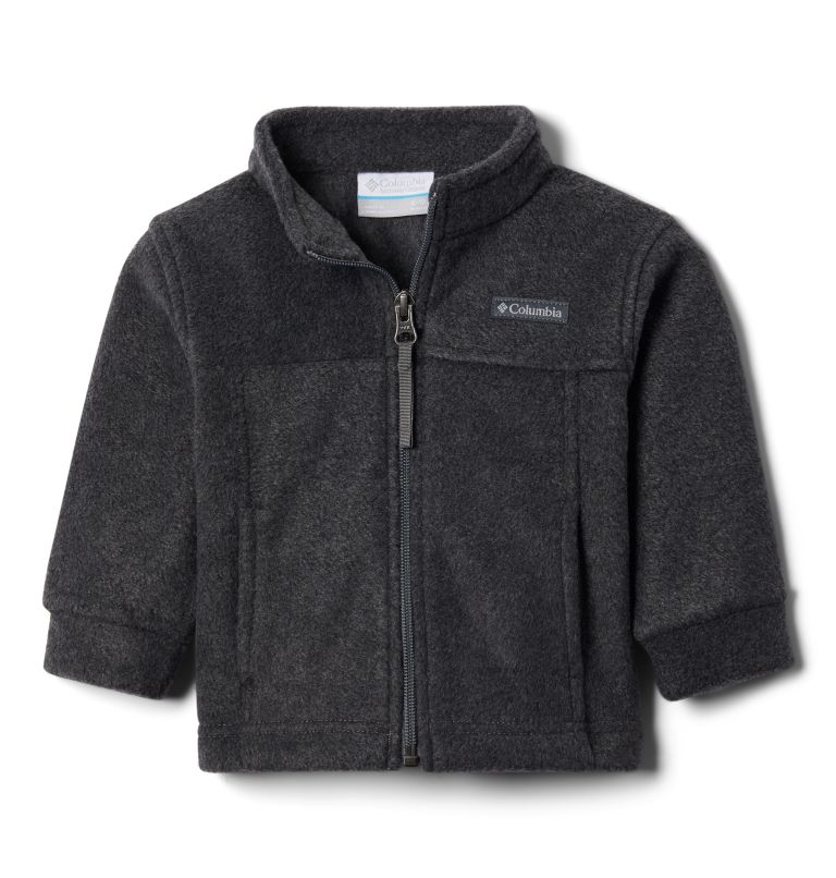 Thumbnail: Boys’ Infant Steens Mountain II Fleece Jacket, Color: Charcoal Heather, image 2