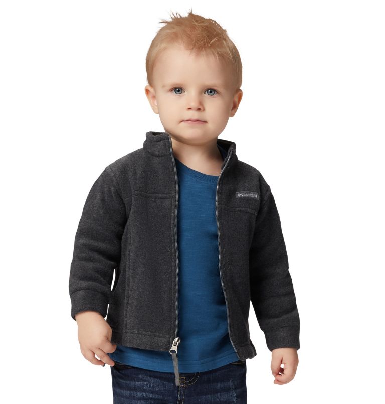 Thumbnail: Boys’ Infant Steens Mountain II Fleece Jacket, Color: Charcoal Heather, image 1