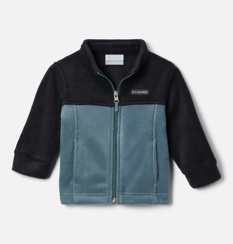 Thumbnail: Boys’ Infant Steens Mountain II Fleece Jacket, Color: Metal, Black, image 1