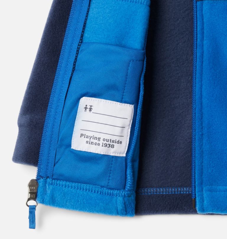 Boys’ Infant Steens Mountain II Fleece Jacket, Color: Bright Indigo, Collegiate Navy, image 3