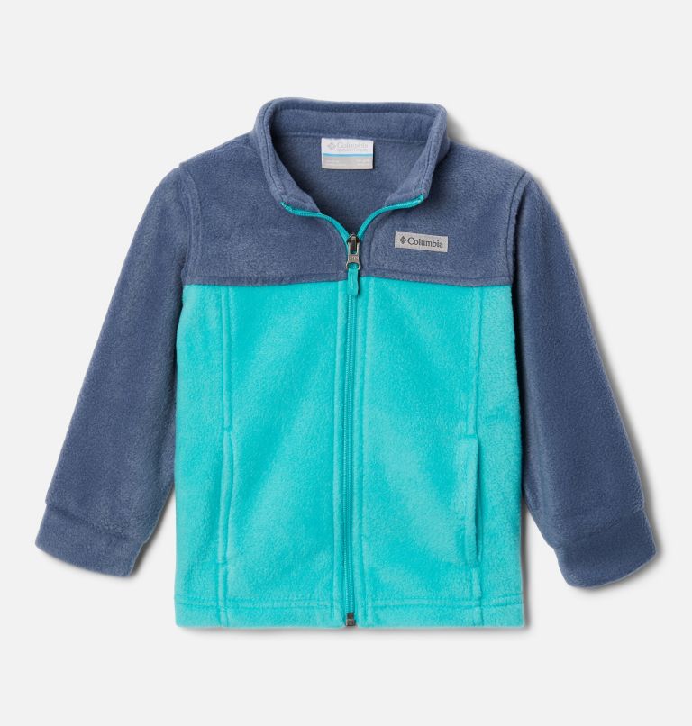 Thumbnail: Boys’ Infant Steens Mountain II Fleece Jacket, Color: Dark Mountain, Bright Aqua, image 1
