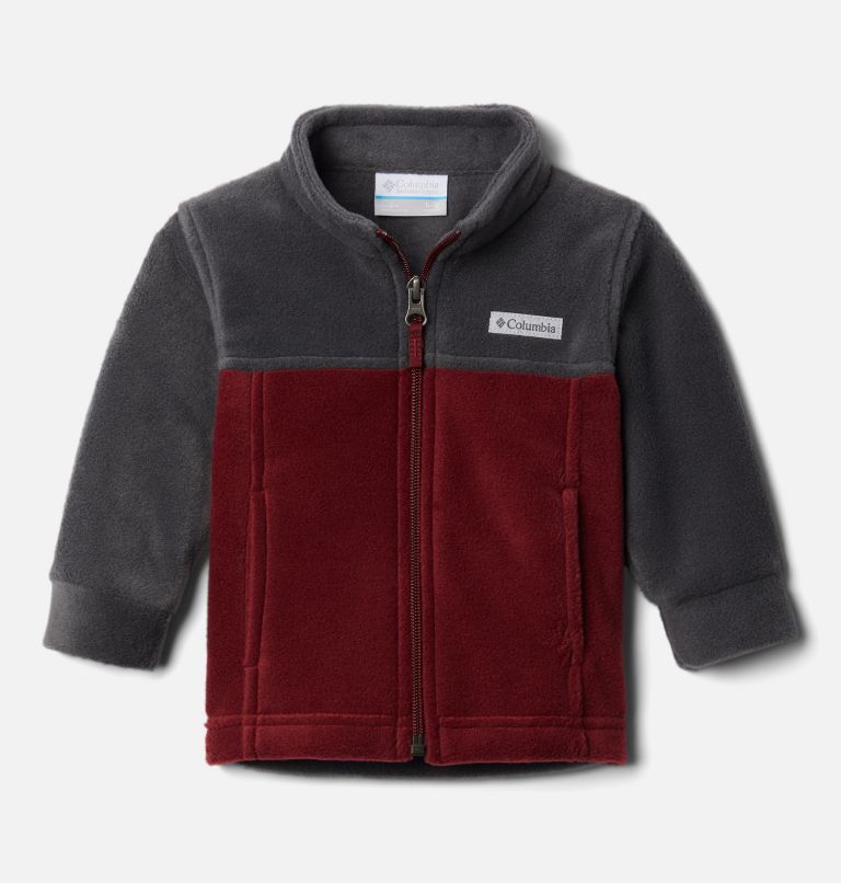 Boys’ Infant Steens Mountain II Fleece Jacket, Color: Red Jasper, Shark, image 1