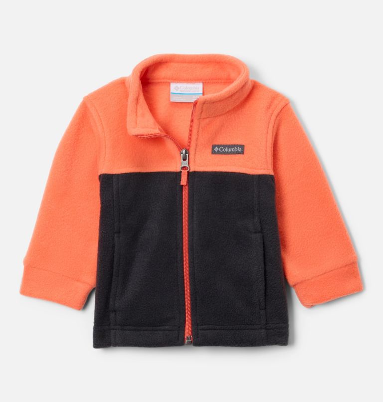 Boys’ Infant Steens Mountain II Fleece Jacket, Color: Zing, Black, image 1
