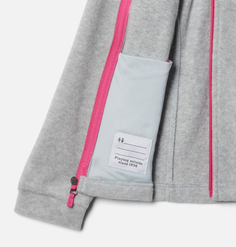Girls’ Benton Springs Fleece Jacket, Color: Cirrus Grey, image 3
